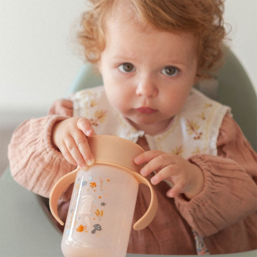 Vaso aprendizaje 360° 340ml Wonderland Rosa 12M+ 