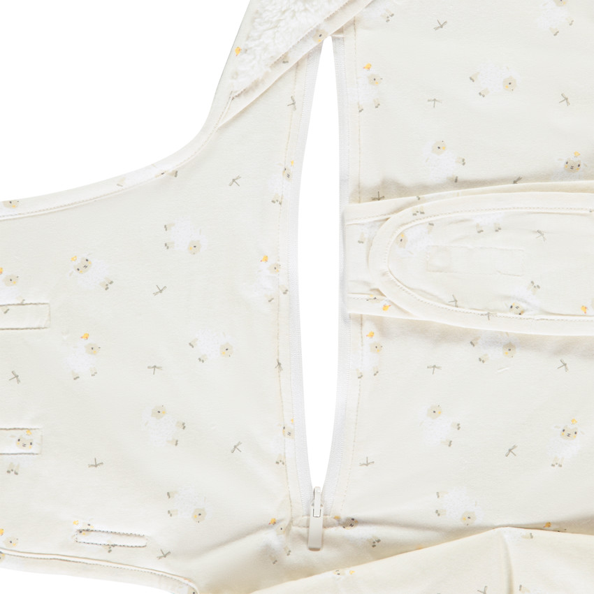 Nid de ángel en sherpa con capucha lúdica La Vida en la Granja crudo 