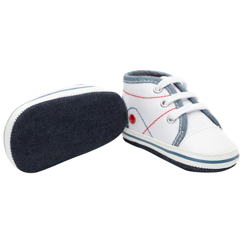 Zapatillas suaves con detalles de mezclilla  Additional Zapatillas suaves con detalles de mezclilla
