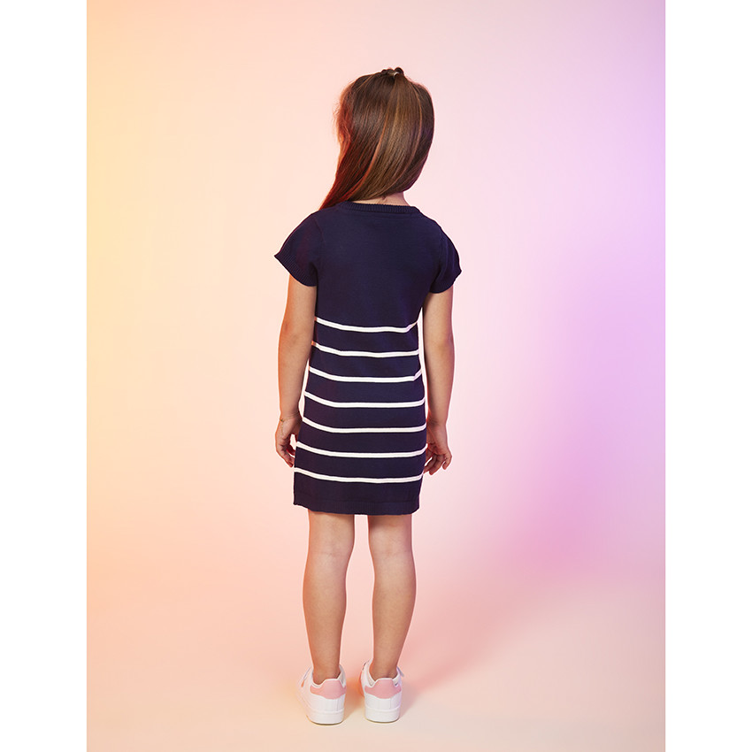 Vestido punto sales manga corta