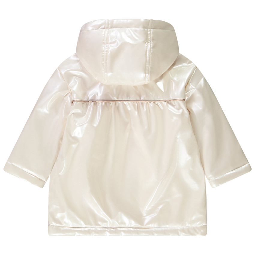 Parka efecto vinilo con capucha para bebé niña  Additional Parka efecto vinilo con capucha para bebé niña