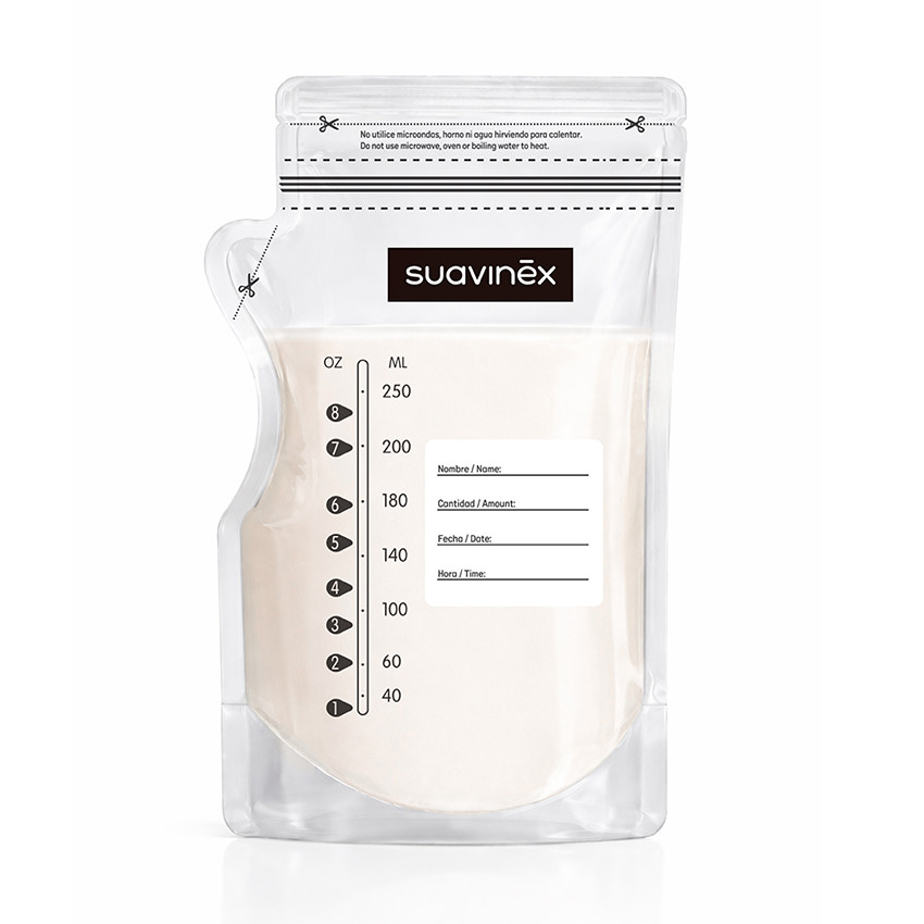 Bolsas para leche materna graduadas con boquilla vertedora 25 uds. 