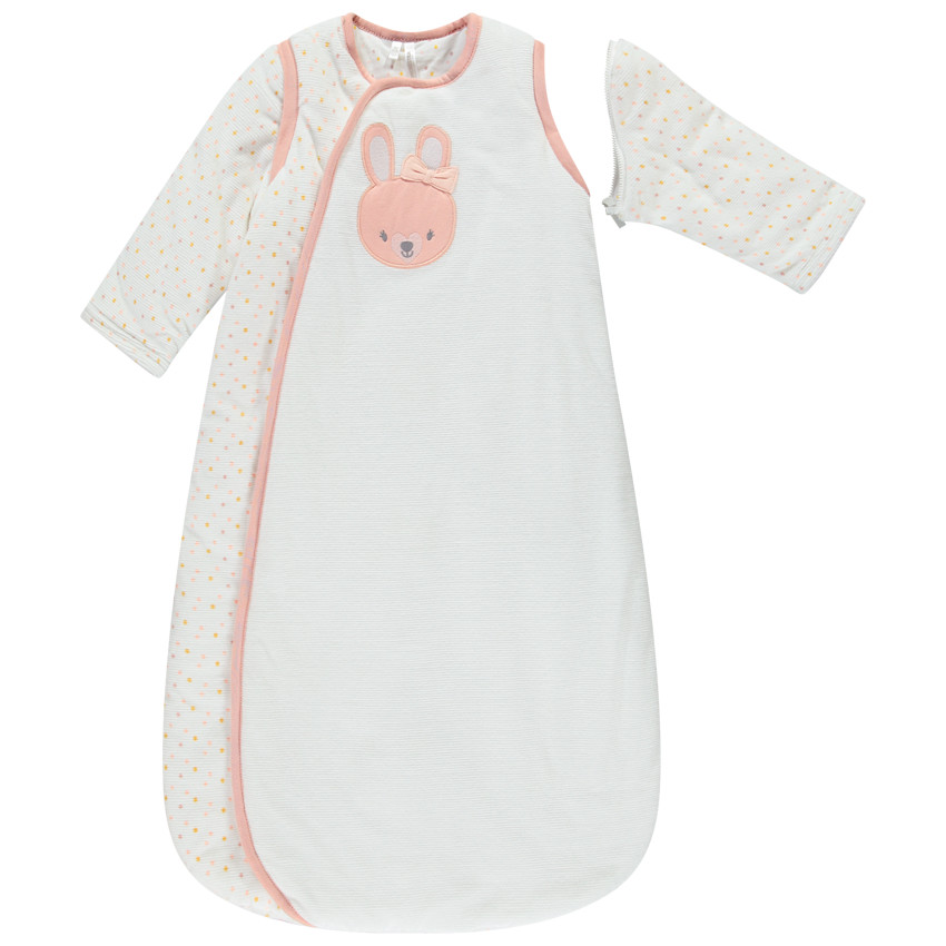 Saco de dormir mangas desmontables motivo conejito 