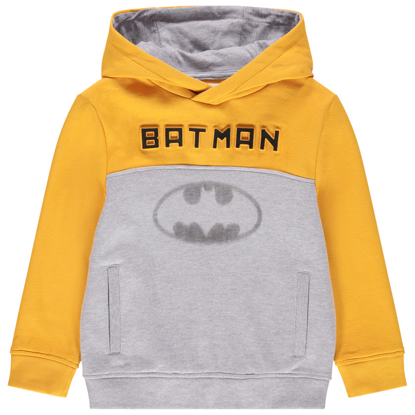 Sudadera de felpa bicolor con capucha Batman 