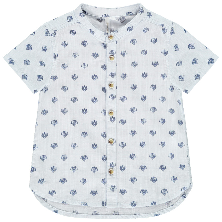 Camisa de manga corta estampada de palmeras para bebé niño 