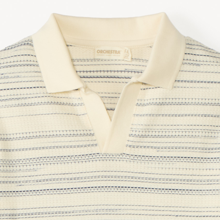 Polo de manga corta de punto para niño 