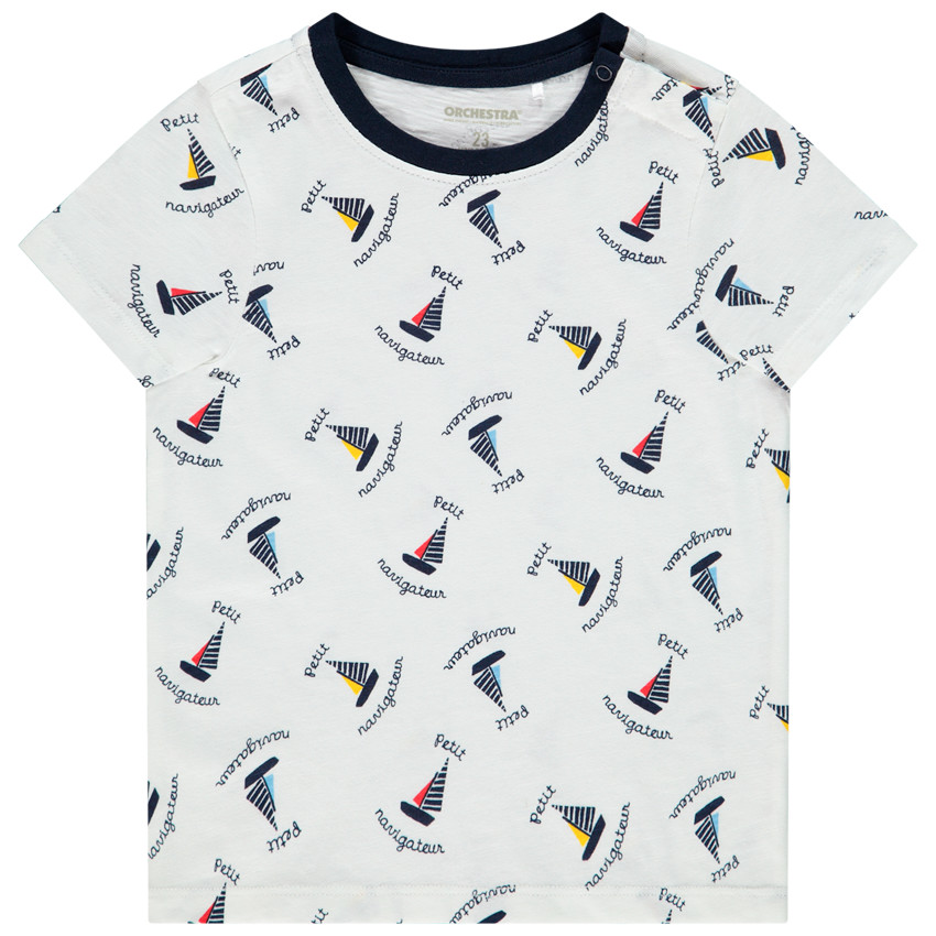 Camiseta manga corta motivo barcos  Additional Camiseta manga corta motivo barcos