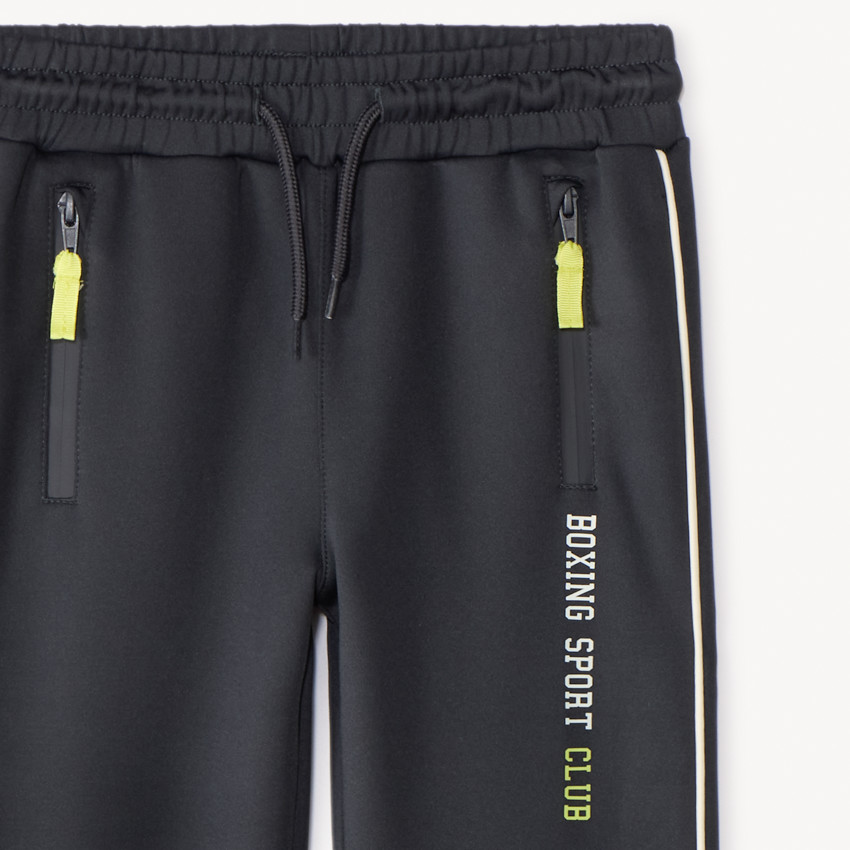 Pantalones de chándal Milano con bolsillos con cremallera para niño 