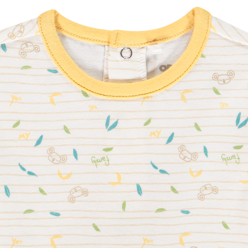 Pelele rayas y motivo fantasía 