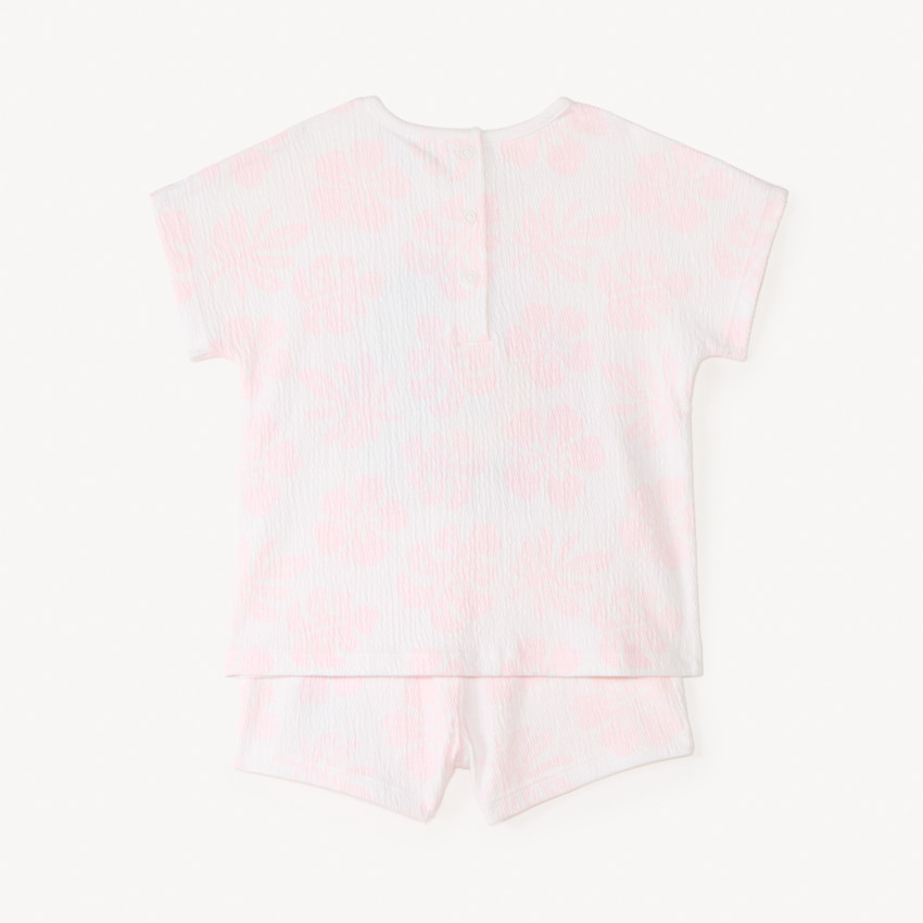 Conjunto de dos piezas de camiseta corta + short Stitch de Disney para niña bebé 
