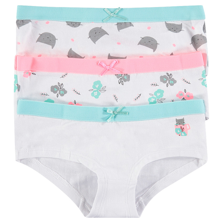 Pack de 3 shorties de algodón con estampados divertidos 
