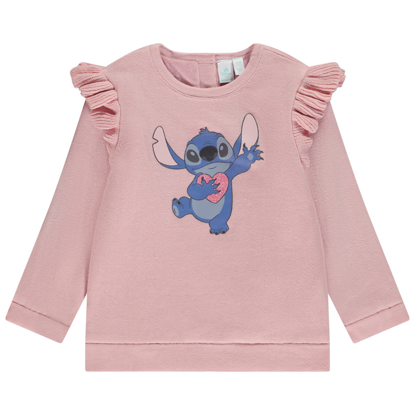 Sudadera de terciopelo con Stitch Disney para bebé niña 