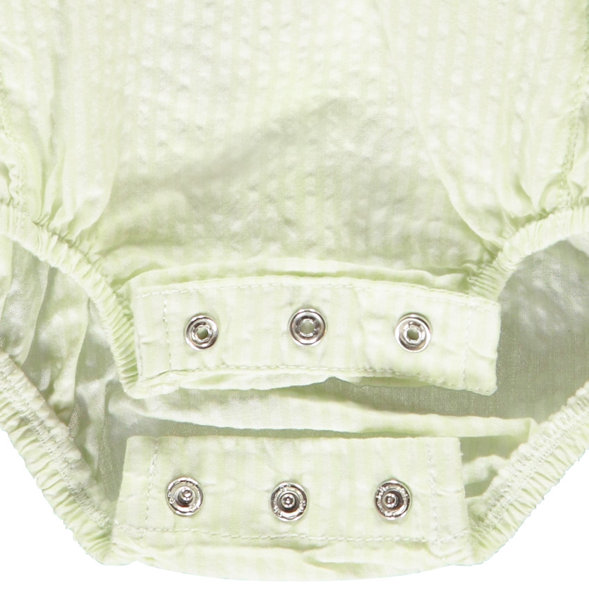 Conjunto de 2 piezas con pelele a rayas para bebé niña 