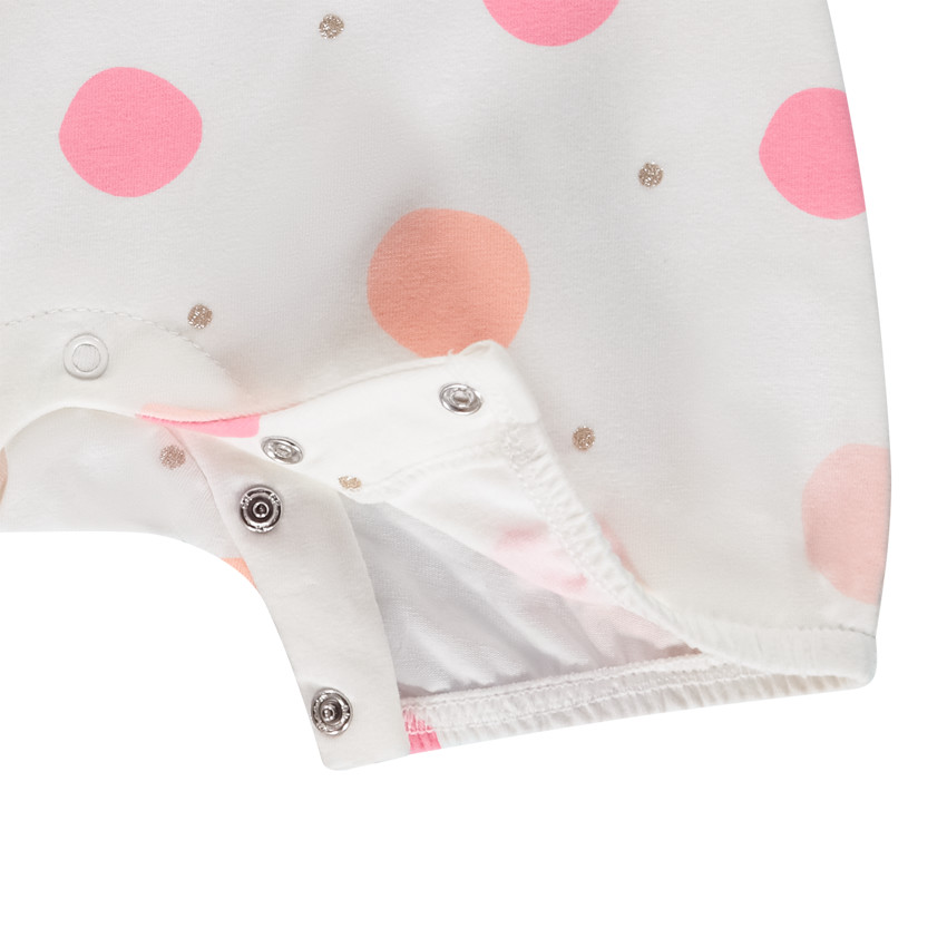 Combinaison corta estampado de lunares para bebé niña  Additional Combinaison corta estampado de lunares para bebé niña