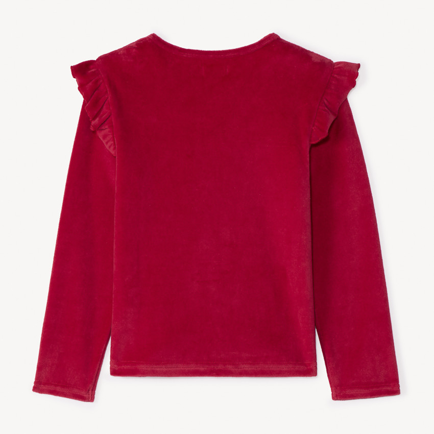 Set pyjama de Noël en velours pour fille 