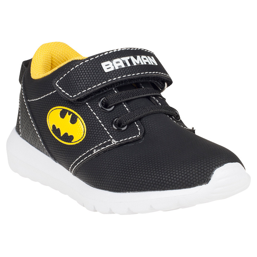 Zapatillas de deporte de caña baja con cordones con sujeción mediante elástico con velcro Batman 