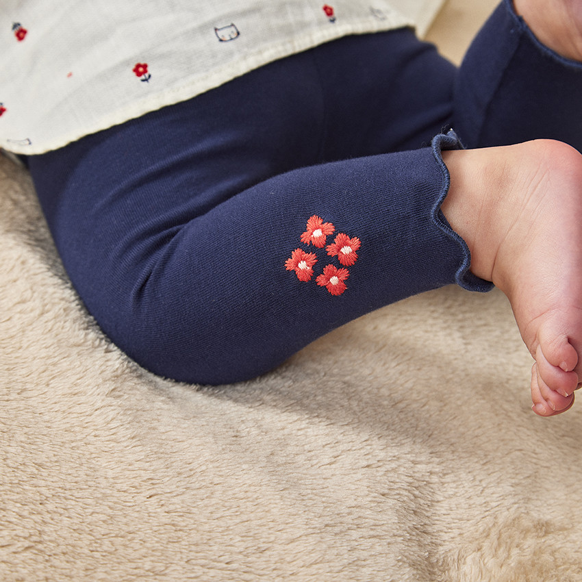 Conjunto con túnica larga de cuello marinero para bebé niña 