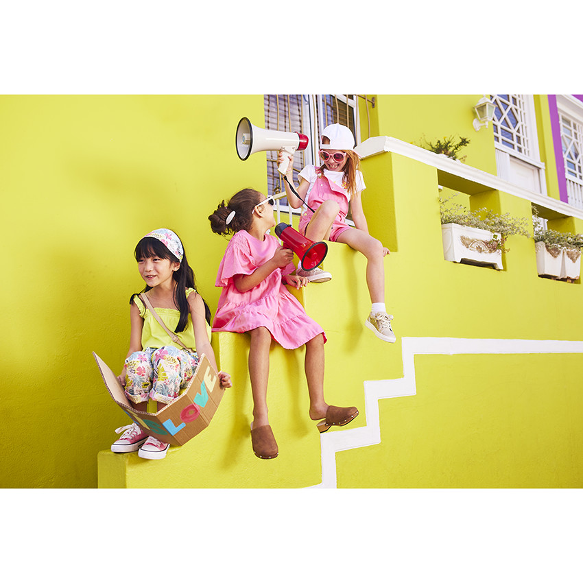 Diadema de lyocell estampado exótico para niña 