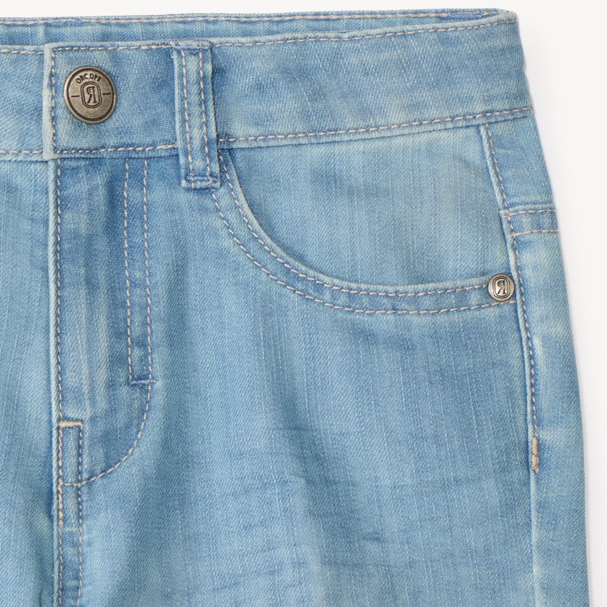 Bermudas de denim liso para niño 
