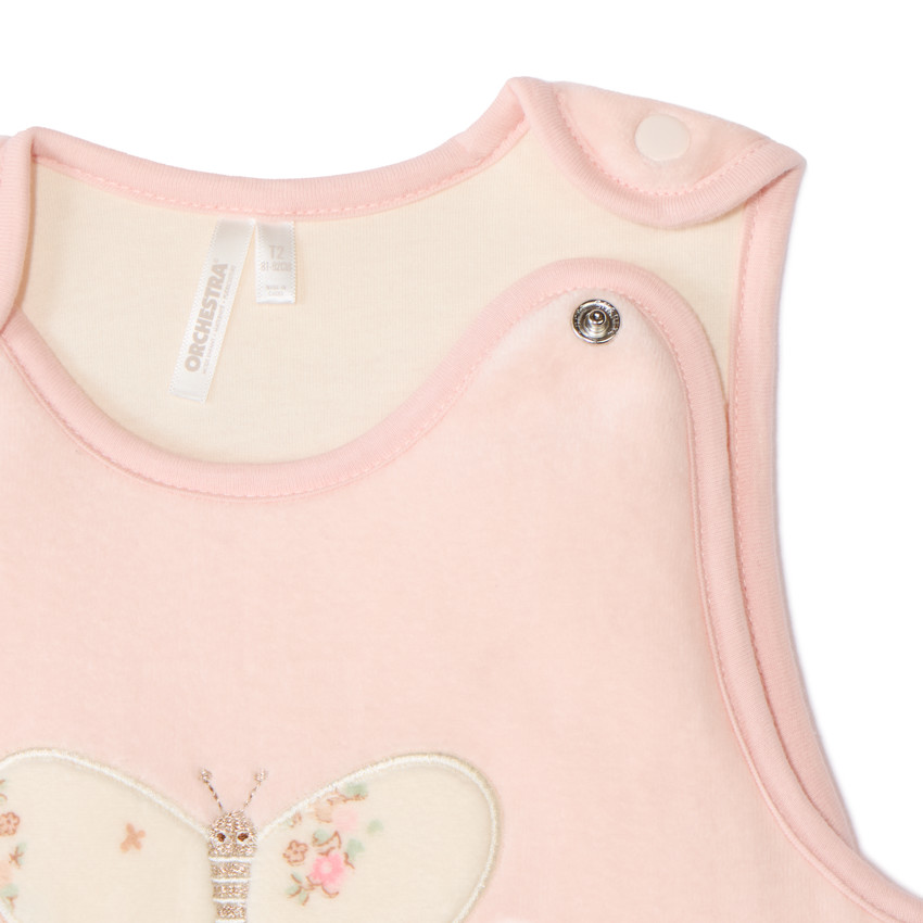 Gigoteuse en velours TOG 3.5 imprimé floral pour bébé fille 