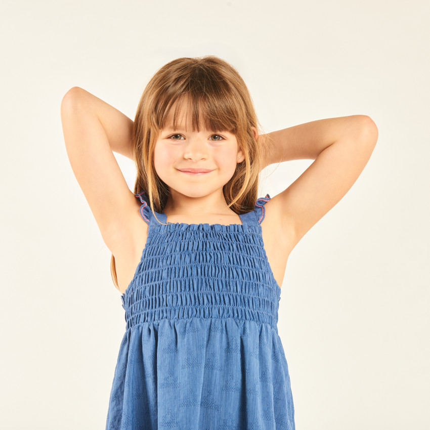 Ropa sin mangas efecto vaquero para niña 