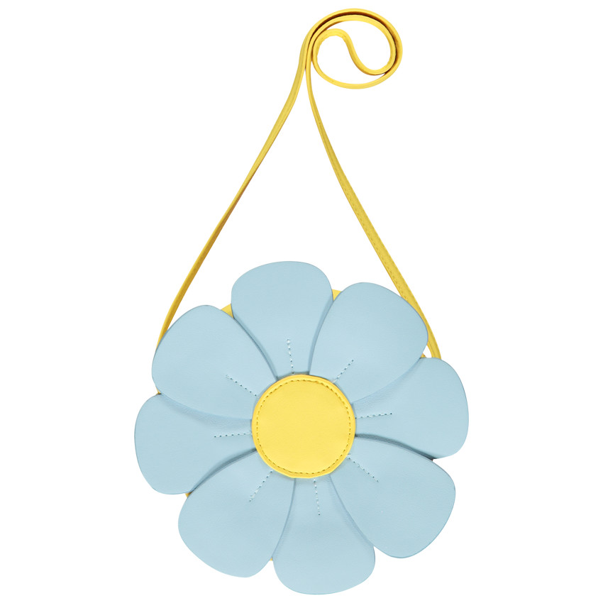 Bolso bandolera de flores en poliuretano para niña 