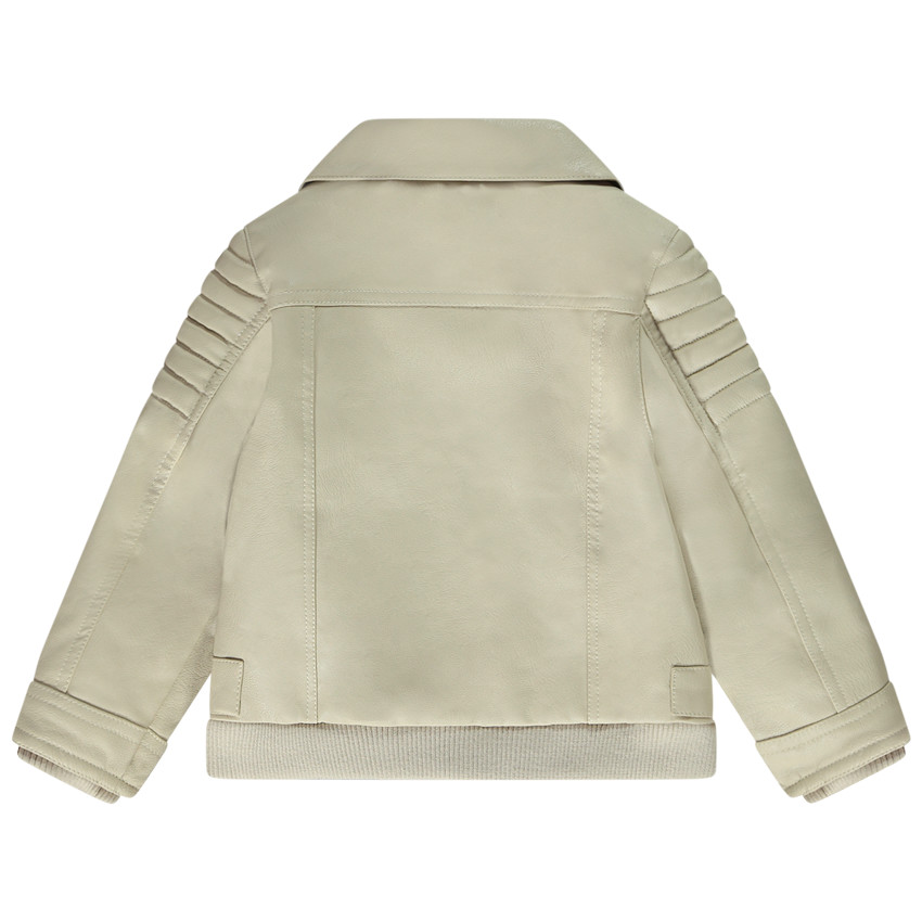 Perfecto estilo biker en piel sintética forrado para bebé niño 