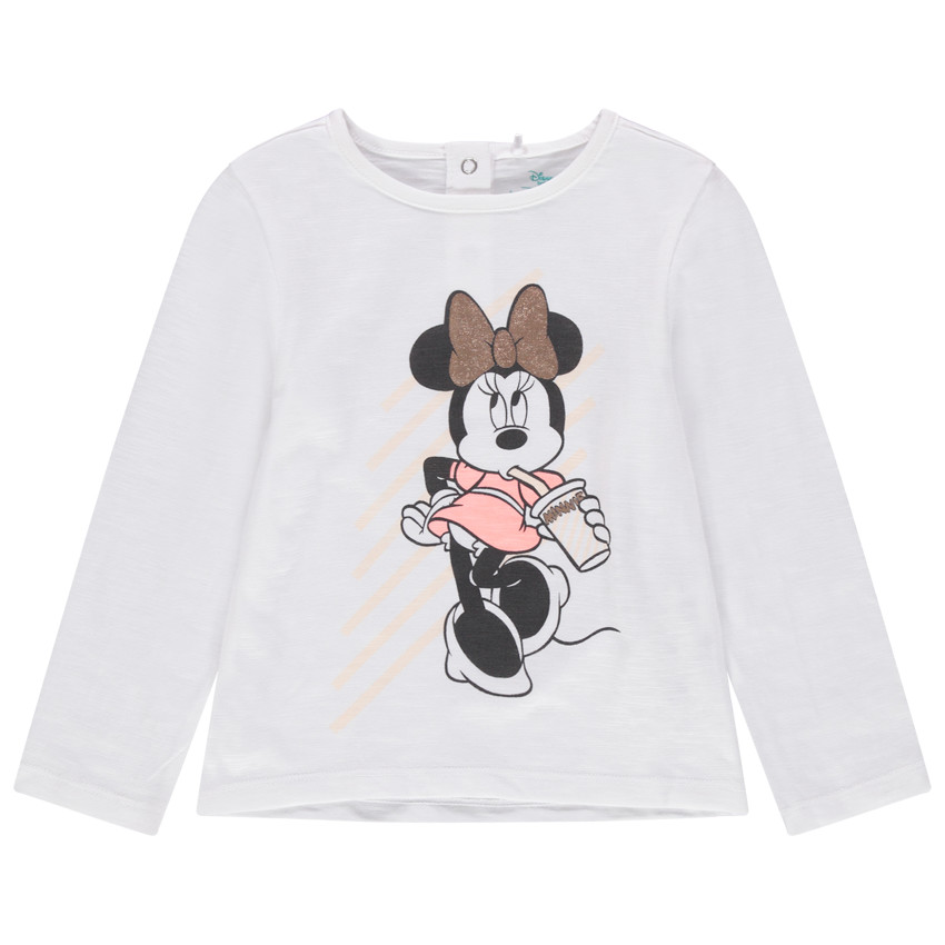 Camiseta manga larga algodón orgánico Minnie Disney 