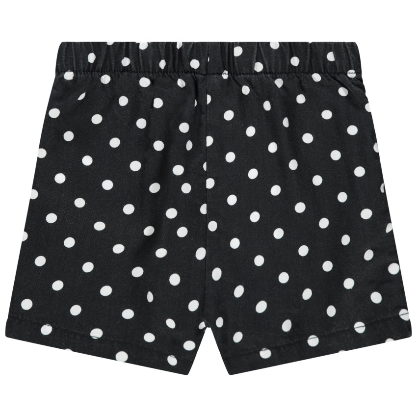 Short estampado topos y volantes 