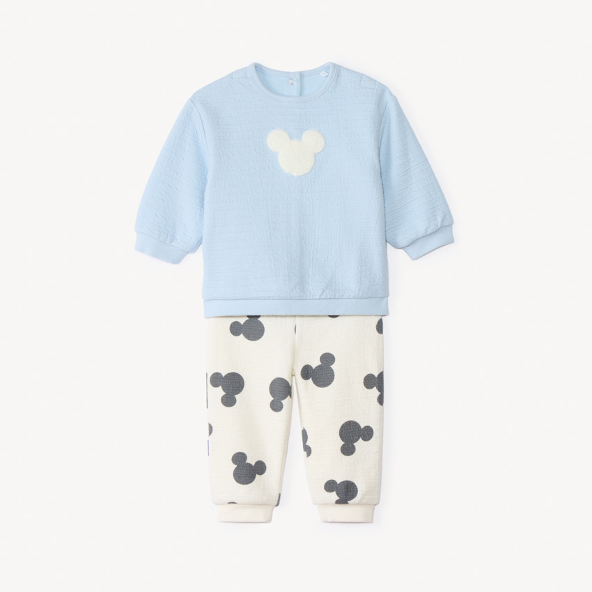 Ensemble jogging en molleton gaufré Mickey Disney pour bébé garçon 