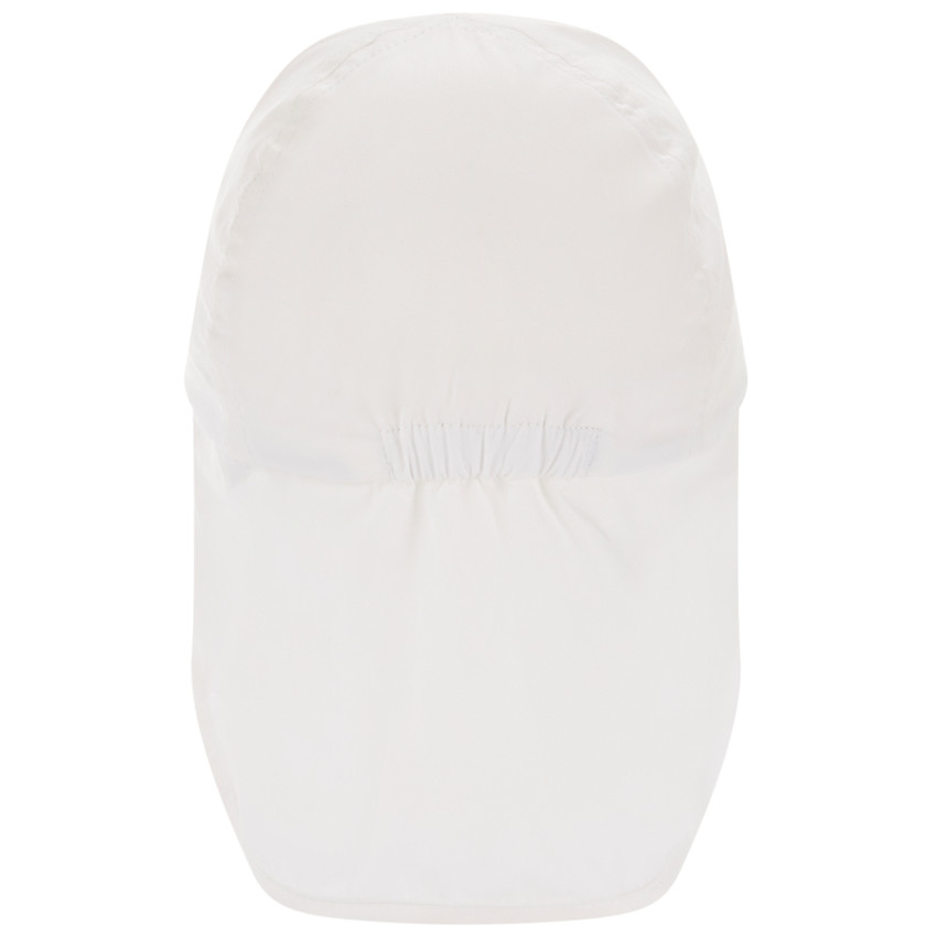 Gorra con protección para el cuello con parche bordado de cangrejo para bebé niño 