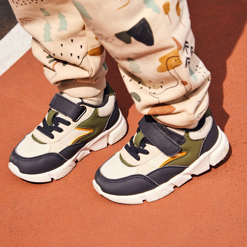 Sneakers a empiecements contrastes pour bebe garcon SAXO BLUES