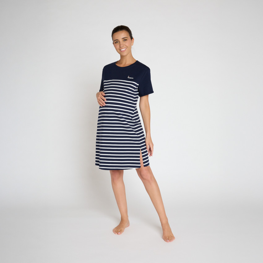 Pelele y camiseta de lactancia con estampado marinero 