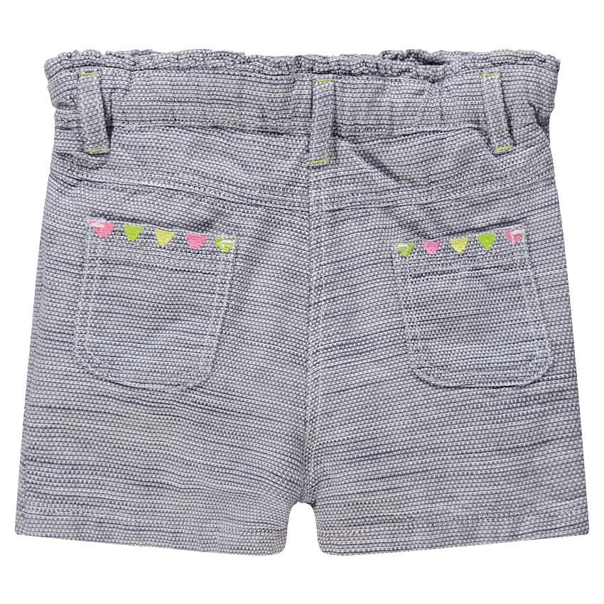Pantalón corto de algodón de fantasía y dibujos de colores bordados  Additional Pantalón corto de algodón de fantasía y dibujos de colores bordados