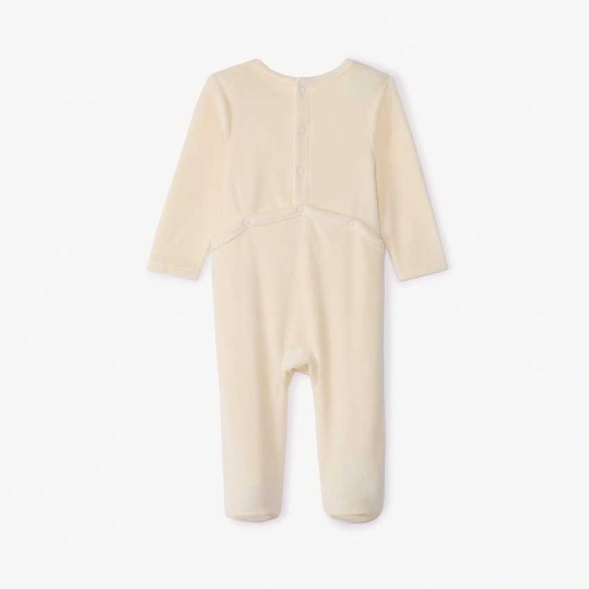 Pelele de terciopelo estampado para bebé niño 