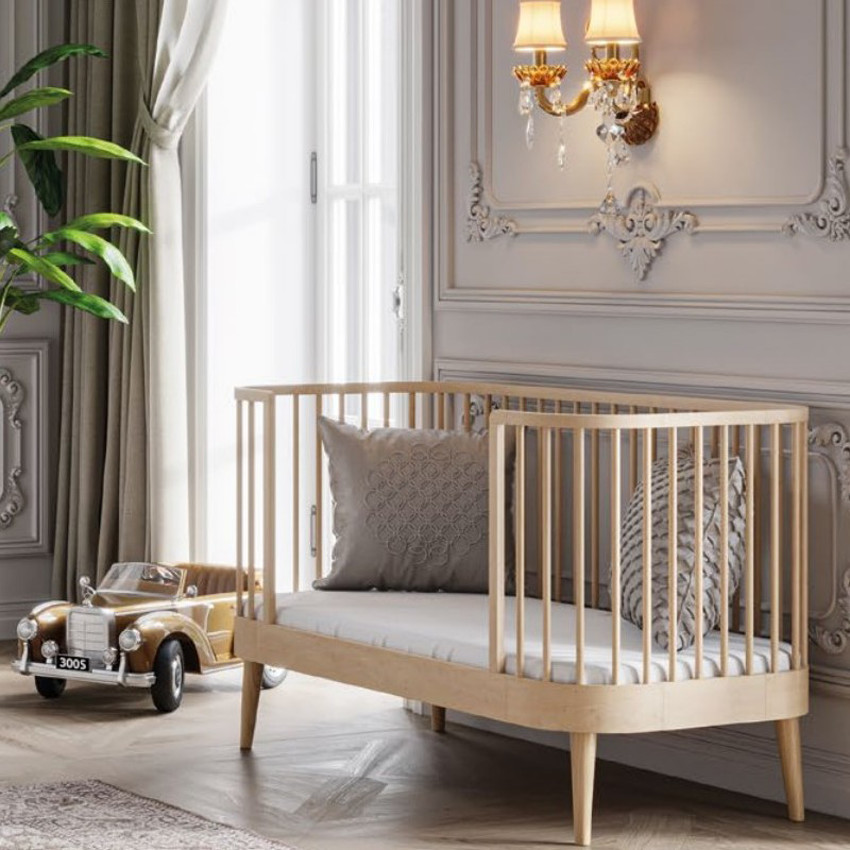 Lit évolutif 70 x 140 cm Paris - Bois Main Lit évolutif 70 x 140 cm Paris - Bois