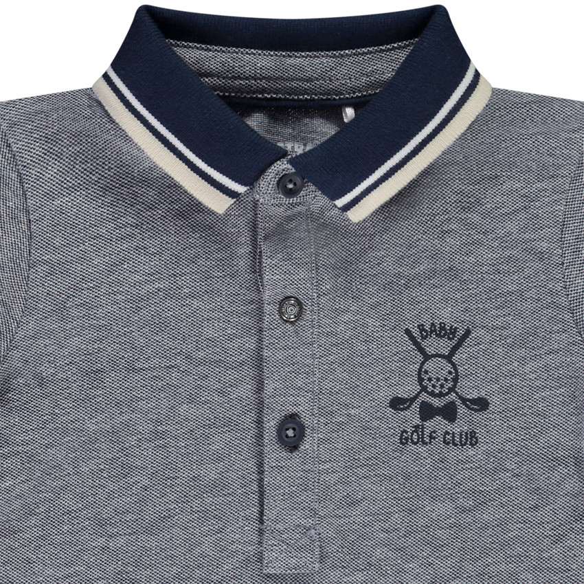 Polo manga corta print golf para bebé niño 