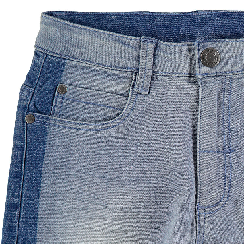 Júnior - Bermudas vaqueras con bandas más oscuras en los laterales 