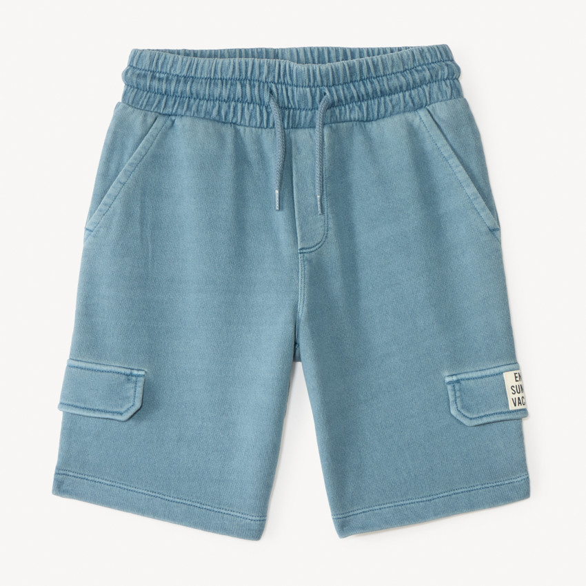 Bermudas de felpa con bolsillos para niño 