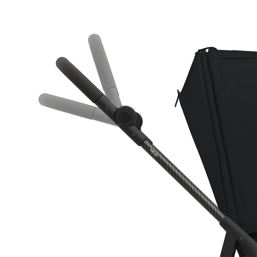 Poussette compacte ultralégère Melio 4 carbon/magic black 