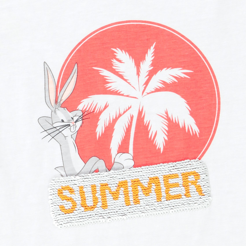 Ensemble de plage t-shirt + short print Bugs bunny Looney Tunes pour garçon  Additional Ensemble de plage t-shirt + short print Bugs bunny Looney Tunes pour garçon