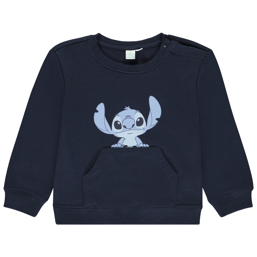 Sudadera con bolsillo canguro Stitch Disney para bebé niño 
