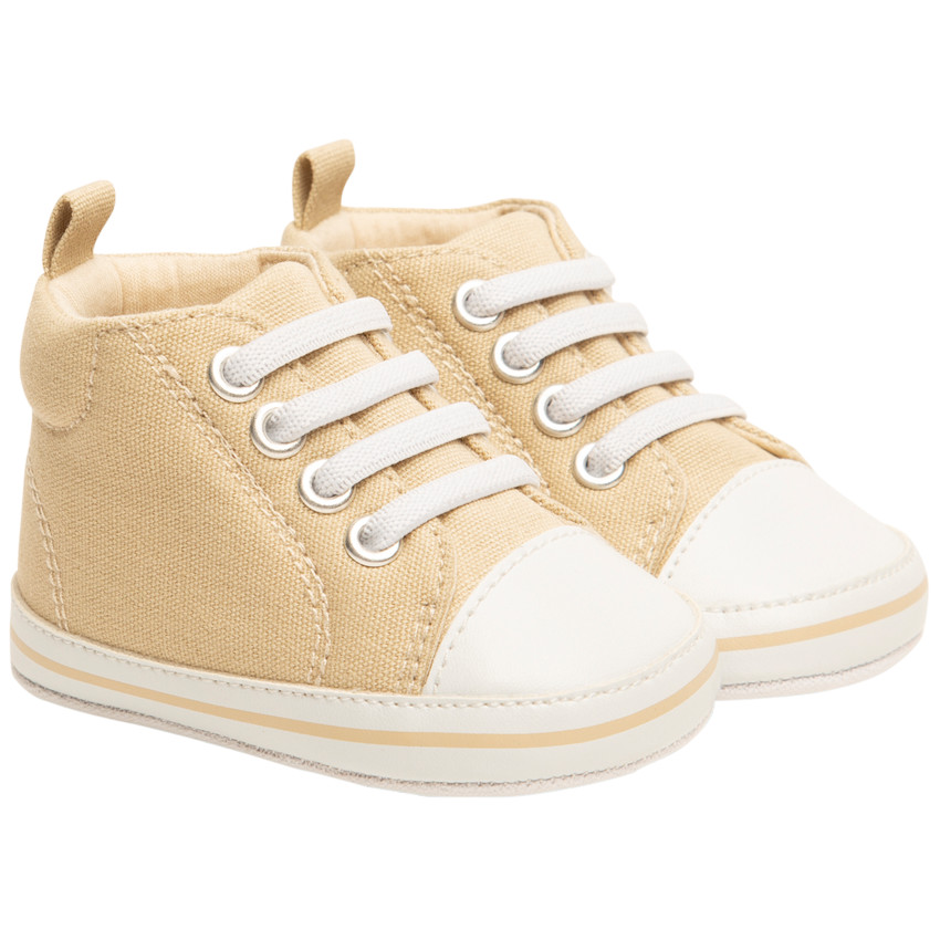 Zapatillas de lona altas con cordones para bebé niño 