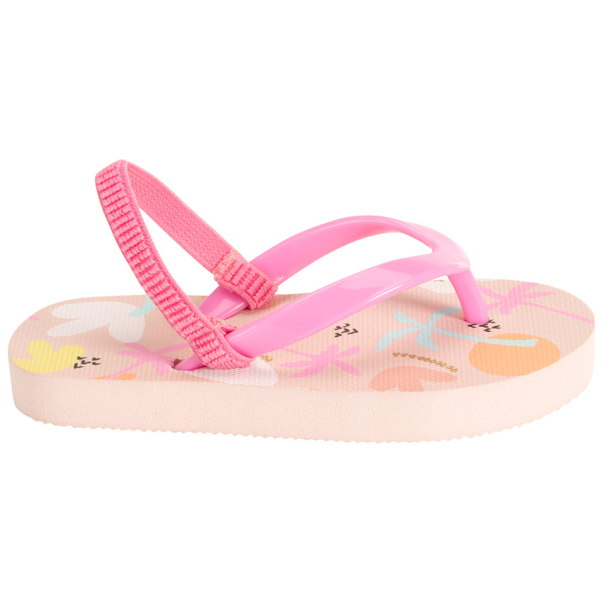 Chanclas estampado palmeras arty para niña con tira según la edad 