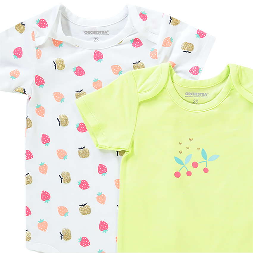 Pack de 7 bodies estampados de frutas para bebé niña  Additional Pack de 7 bodies estampados de frutas para bebé niña