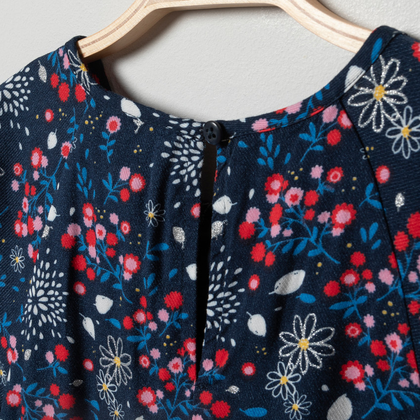 Vestido manga corta print flores  Additional Vestido manga corta print flores