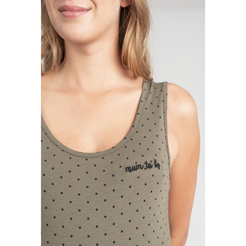 Vestido premamá sin mangas fluido 