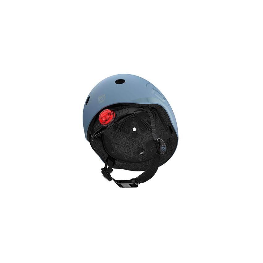 Casco infantil Scoot&Ride S-M 51-55cm Steel gris azul 