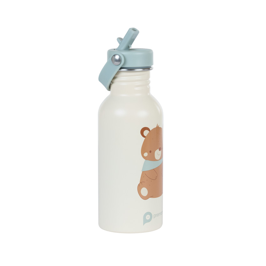 Botella de acero inoxidable con popote Rey de los Bosques - 500 ml 