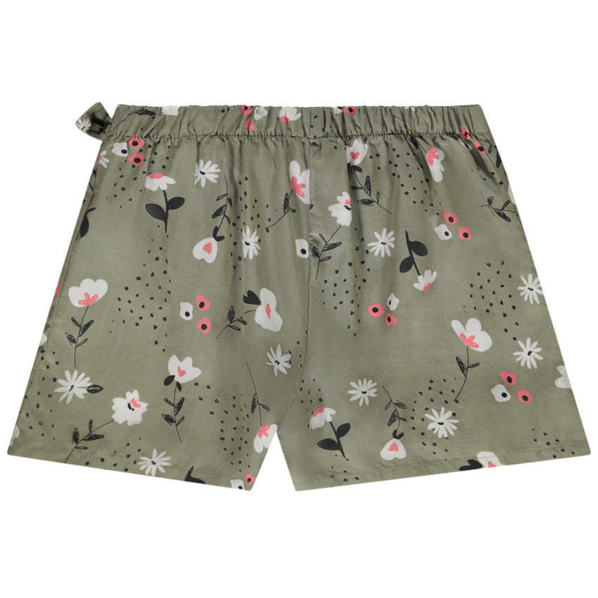 Jupe short en lyocell effet nouée avec imprimé floral pour fille 